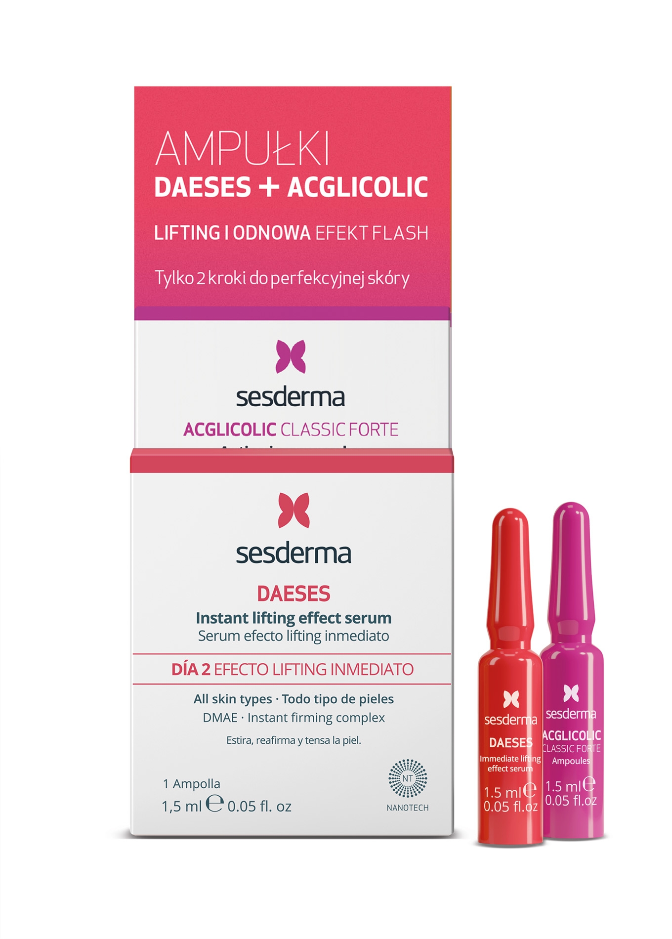 EFEKT FLASH Acglicolic + Daeses 1,5 ml + 1,5 ml