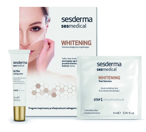 Sesmedical WHITENING 4 chusteczki, krem 15 ml