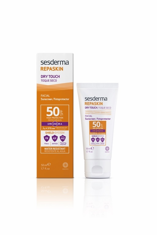 Repaskin Fotoprotector SPF50 Do twarzy z formułą Dry Touch